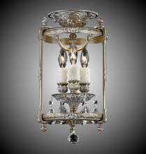 American Brass & Crystal LTFM2208-A-01G-PI - Three Light Semi-Flush Mount